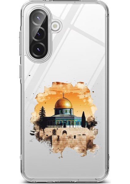 Samsung Galaxy A36 Uyumlu Mescid-I Aksa Tasarımlı Baskılı Silikon Kılıf