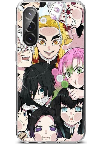 Samsung Galaxy A36 Uyumlu Demon Slayer Manga Baskılı Silikon Kılıf
