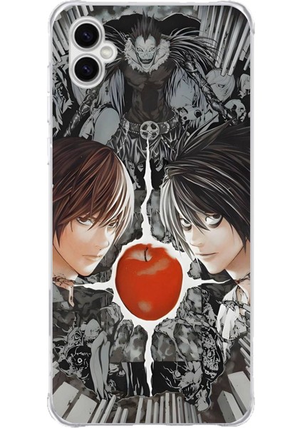 Samsung Galaxy A04 Uyumlu Death Note Kapak Tasarımlı Baskılı Silikon Kılıf