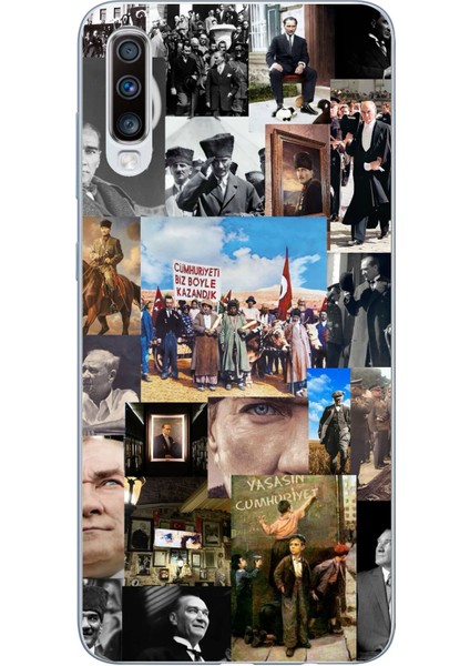 Samsung Galaxy A30S - A50 Uyumlu Atatürk Cumhuriyet Baskılı Silikon Kılıf