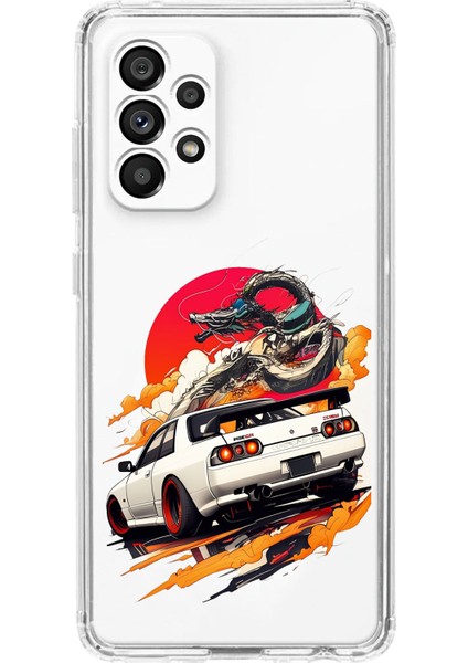 Samsung Galaxy A23 Uyumlu Gtr Güneş Ejderha Tasarımlı Baskılı Silikon Kılıf
