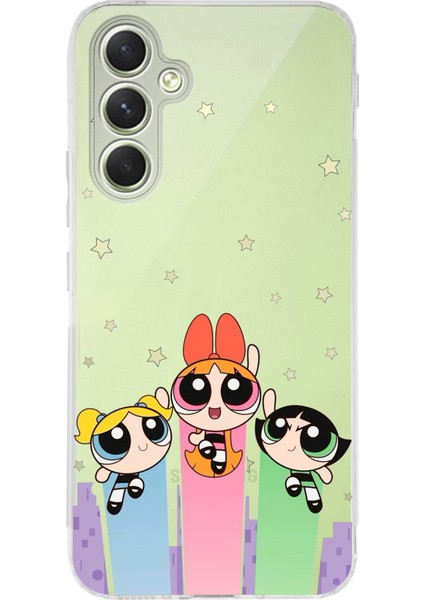 Samsung Galaxy A15 Uyumlu Powerpuff Girls Tasarımlı Baskılı Silikon Kılıf