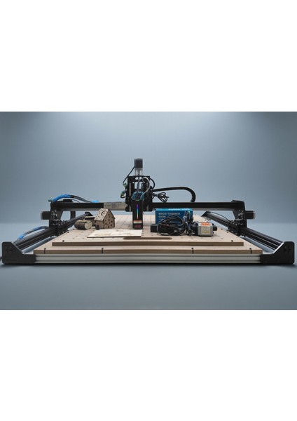 - E-Sat M5 Model Masaüstü Cnc Makinesi 2'si 1 Arada 30 Watt Optik Lazer + Router Makine 40X40 cm Işlem Alanlı