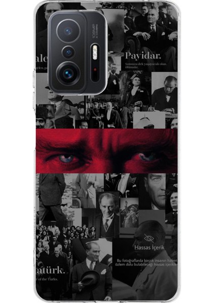 Xiaomi Mi 11T - 11T Pro Uyumlu Atatürk Gözler Tasarım Baskılı Silikon Kılıf
