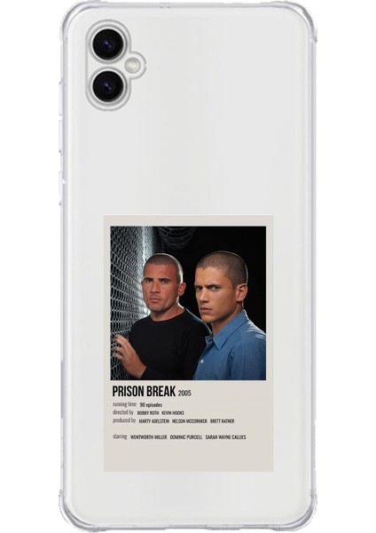 Samsung Galaxy A04 Uyumlu Prison Break Tasarımlı Baskılı Silikon Kılıf