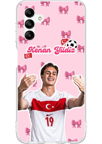 Samsung Galaxy A04S Uyumlu Kenan Yıldız Kurdele Baskılı Silikon Kılıf