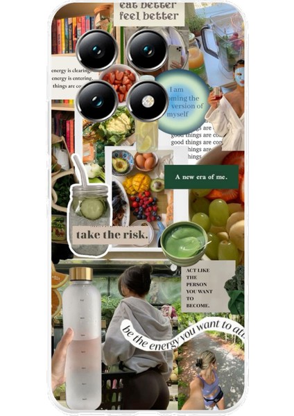 Xiaomi Mi 14T Pro Uyumlu Sağlıklı Yaşam Diyet Motivasyon Baskılı Silikon Kılıf