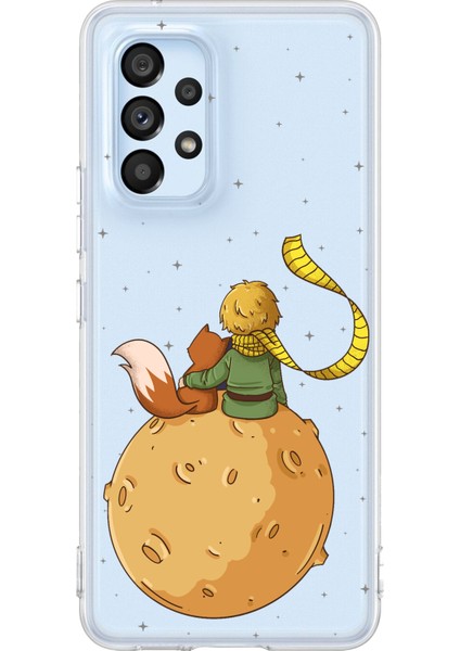 Samsung Galaxy A53 Uyumlu Küçük Prens Gezegen Boa Tasarımlı Baskılı Silikon Kılıf