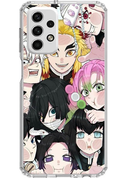Samsung Galaxy A73 Uyumlu Demon Slayer Manga Baskılı Silikon Kılıf