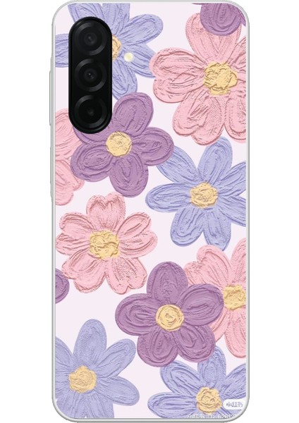 Samsung Galaxy A26 Uyumlu Renkli Papatyalar Sulu Boya Baskılı Silikon Kılıf