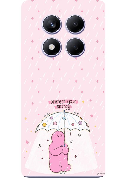 Redmi Note 14 Pro Plus 5g Uyumlu Protect Your Energy Tasarımlı Baskılı Silikon Kılıf
