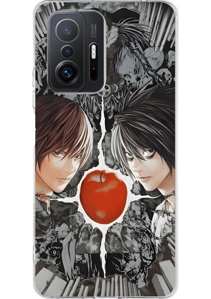 Xiaomi Mi 11T - 11T Pro Uyumlu Death Note Kapak Tasarımlı Baskılı Silikon Kılıf