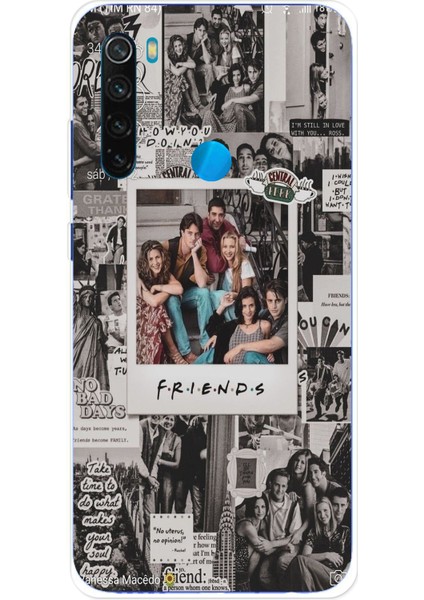 Redmi Note 8 Uyumlu Friends Nostalji Tasarımlı Tasarımlı Baskılı Silikon Kılıf
