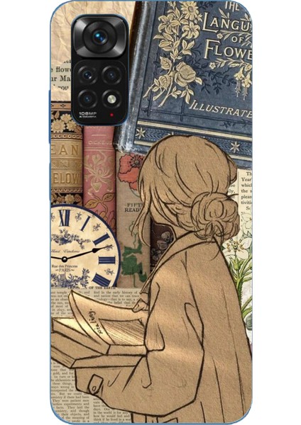 Redmi Note 11 - 11S Uyumlu Retro Gazete Kadın Tasarımlı Baskılı Silikon Kılıf