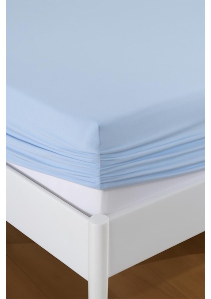 %100 Pamuklu Çi̇ft Ki̇şi̇li̇k Çarşaf Takimi-Açık Mavi modelleri