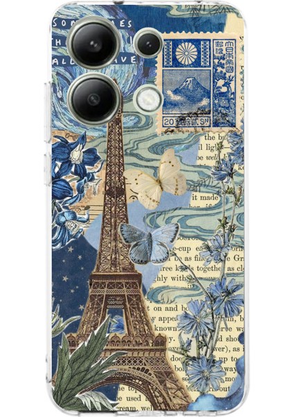 Redmi Note 13 4g Uyumlu Paris ve Eyfel Kulesi Baskılı Silikon Kılıf