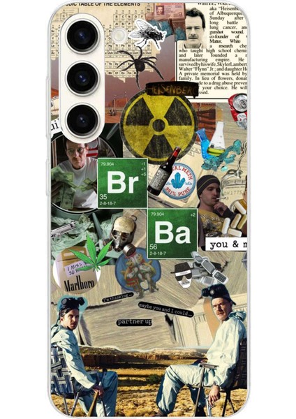Samsung Galaxy S24 Plus Uyumlu Breaking Bad Kolaj Baskılı Silikon Kılıf