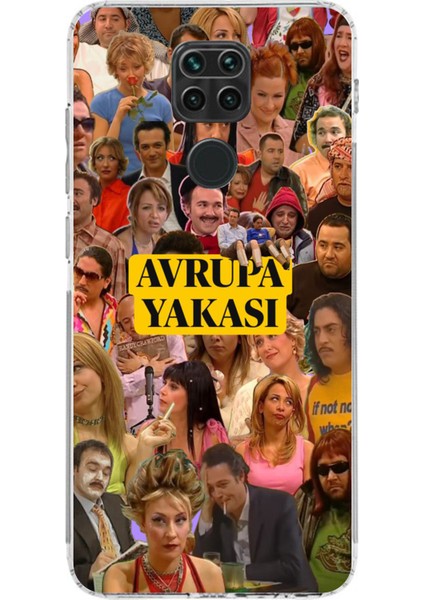 Redmi Note 9 Uyumlu Avrupa Yakası Baskılı Silikon Kılıf