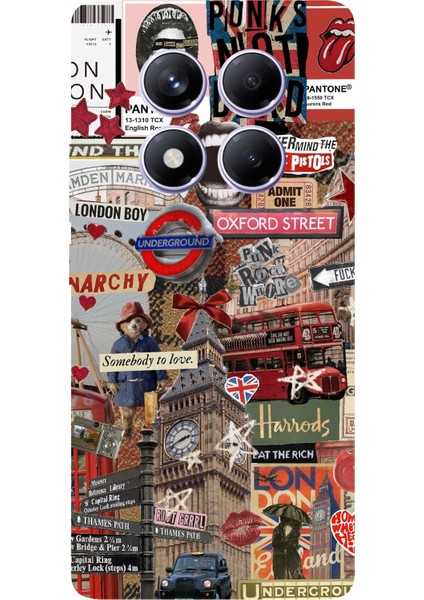 Redmi Note 14 Pro Plus 5g Uyumlu Londra Baskılı Silikon Kılıf