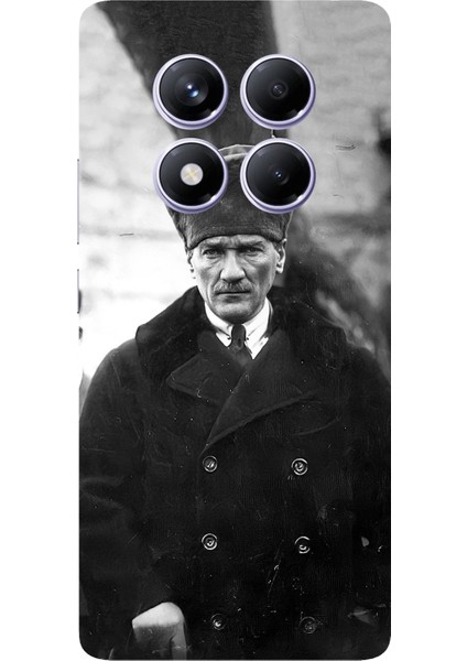 Redmi Note 14 Pro Plus 5g Uyumlu Mustafa Kemal Atatürk Portre Baskılı Silikon Kılıf