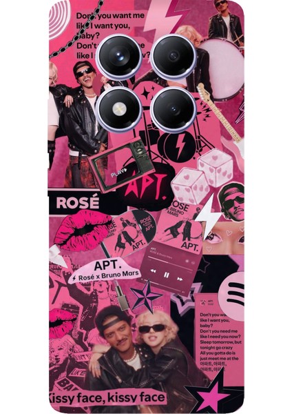 Redmi Note 14 Pro Plus 5g Uyumlu Blackpink Kolaj Baskılı Silikon Kılıf