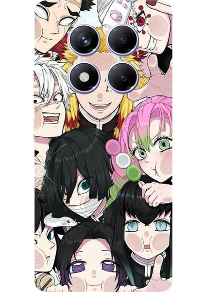 Redmi Note 14 Pro Plus 5g Uyumlu Demon Slayer Manga Baskılı Silikon Kılıf