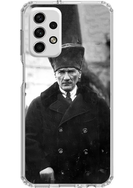 Samsung Galaxy A73 Uyumlu Mustafa Kemal Atatürk Portre Baskılı Silikon Kılıf