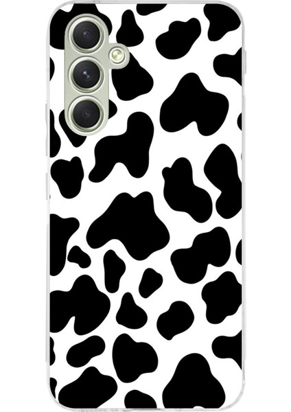 Samsung Galaxy A15 Uyumlu Inek Desenli Tasarımlı Baskılı Silikon Kılıf