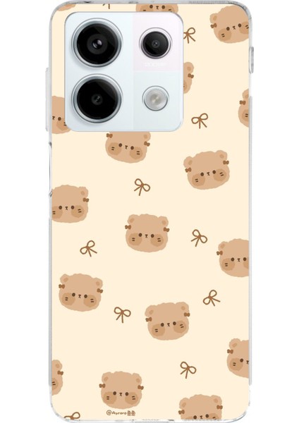 Redmi Note 13 Pro 5g Uyumlu Sevimli Ayıcıklar Baskılı Silikon Kılıf