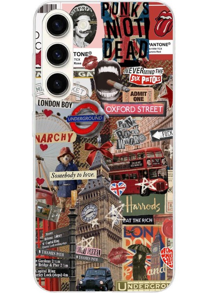 Samsung Galaxy S24 Plus Uyumlu Londra Baskılı Silikon Kılıf