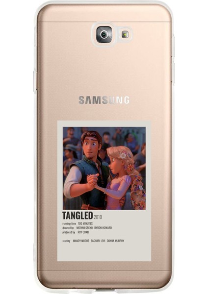 Samsung Galaxy J7 Prime Uyumlu Rapunzel Tangled Tasarımlı Baskılı Silikon Kılıf
