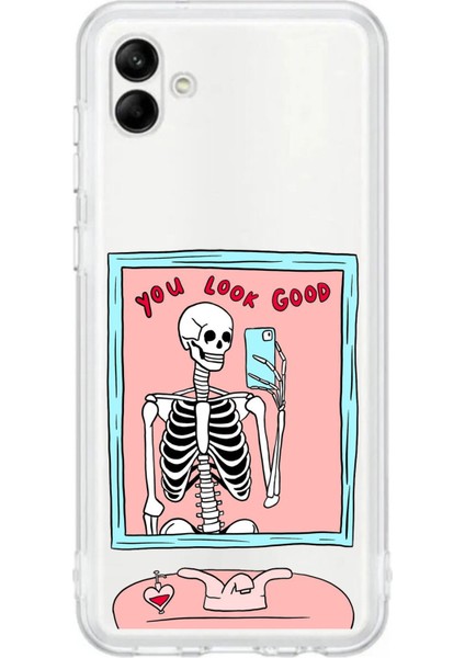 Samsung Galaxy A06 Uyumlu You Look Good Iskelet Tasarımlı Baskılı Silikon Kılıf