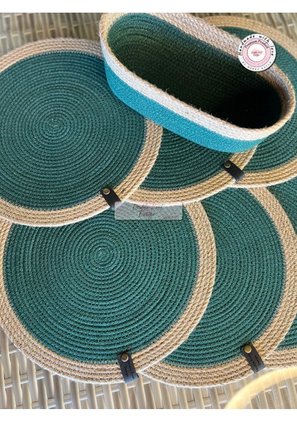 7 Prç Amerikan Servis Seti Supla Hediyelik Hasır Jüt Tress Yemek Masası Davet modelleri