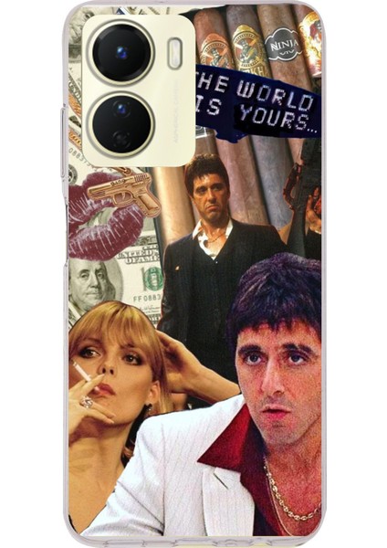 Vivo Y16 Uyumlu The Worlds Is Yours Tasarımlı Baskılı Silikon Kılıf