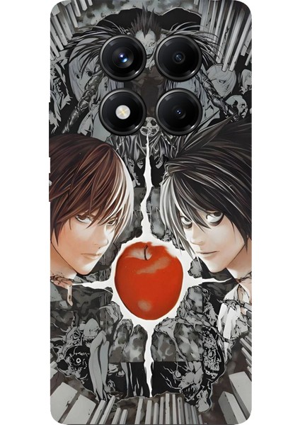 Redmi Note 14 Pro 5g Uyumlu Death Note Kapak Tasarımlı Baskılı Silikon Kılıf