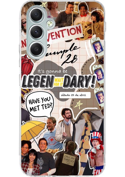 Samsung Galaxy A34 Uyumlu Retro Gazete How I Met Your Mother Tasarımlı Baskılı Silikon Kılıf