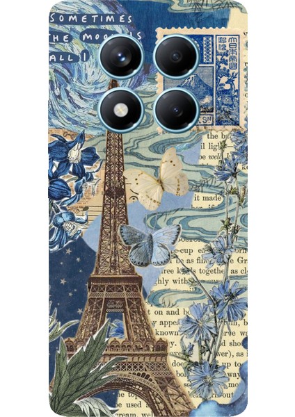 Redmi Note 14 Pro 4g Uyumlu Paris ve Eyfel Kulesi Baskılı Silikon Kılıf