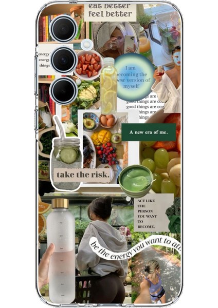 Samsung Galaxy A35 Uyumlu Sağlıklı Yaşam Diyet Motivasyon Baskılı Silikon Kılıf