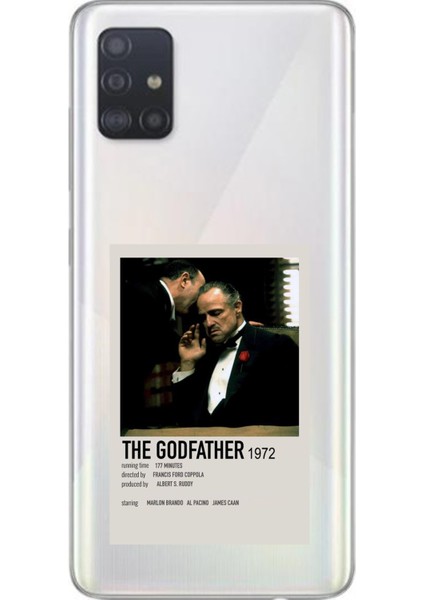 Samsung Galaxy A51 Uyumlu The Godfather Baba Poster Tasarımlı Baskılı Silikon Kılıf
