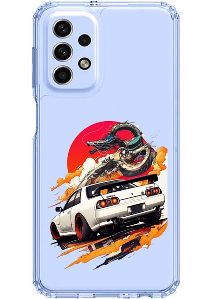 Samsung Galaxy A33 Uyumlu Gtr Güneş Ejderha Tasarımlı Baskılı Silikon Kılıf