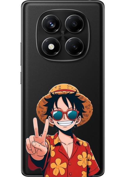 Redmi Note 14 Pro 5g Uyumlu Monkey D. Luffy Tasarımlı Baskılı Silikon Kılıf
