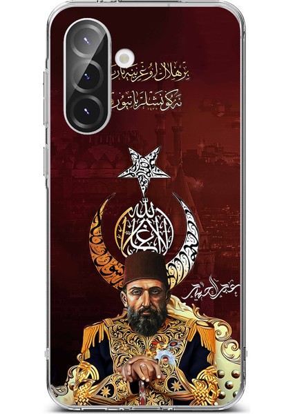 Samsung Galaxy A36 Uyumlu Abdülhamid Han Baskılı Silikon Kılıf
