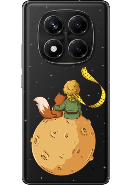 Redmi Note 14 Pro 5g Uyumlu Küçük Prens Gezegen Boa Tasarımlı Baskılı Silikon Kılıf