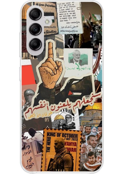 Samsung Galaxy A14 Uyumlu Filistin Özgürlük Baskılı Silikon Kılıf