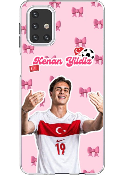 Samsung Galaxy M31S Uyumlu Kenan Yıldız Kurdele Baskılı Silikon Kılıf
