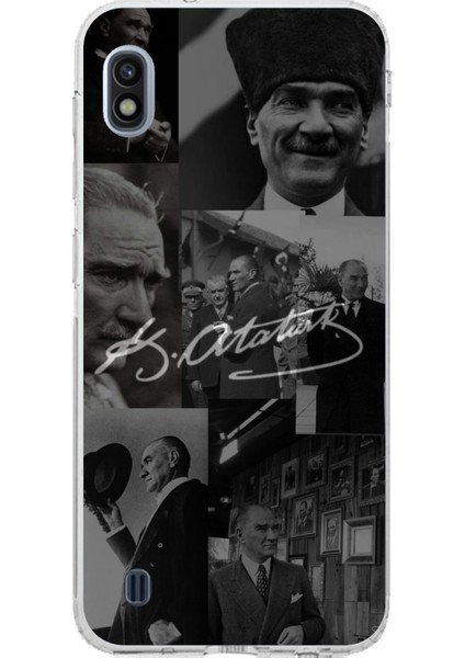Samsung Galaxy J8 - A6 Plus Uyumlu Kemal Atatürk Imza Baskılı Silikon Kılıf