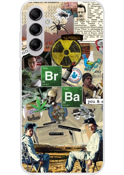 Samsung Galaxy A14 Uyumlu Breaking Bad Kolaj Baskılı Silikon Kılıf