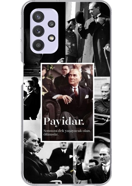 Samsung Galaxy A32 Uyumlu Atatürk Payidar Baskılı Silikon Kılıf
