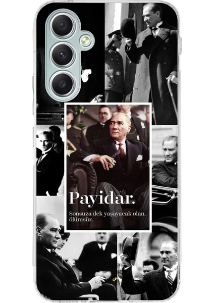 Samsung Galaxy A34 Uyumlu Atatürk Payidar Baskılı Silikon Kılıf