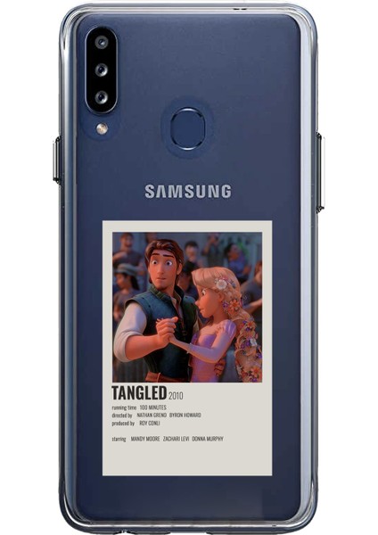 Samsung Galaxy A20S Uyumlu Rapunzel Tangled Tasarımlı Baskılı Silikon Kılıf